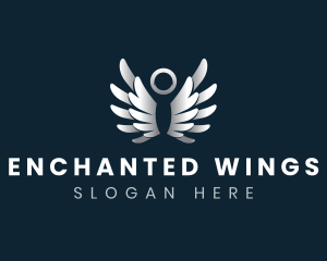 Heavenly Angel Wings logo design