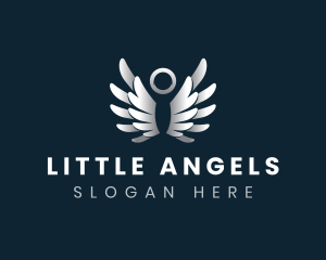 Heavenly Angel Wings logo design