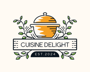 Pot Restaurant Cuisine logo design