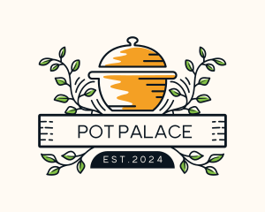 Pot Restaurant Cuisine logo design