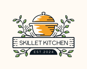 Pot Restaurant Cuisine logo design