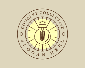 Electric Lightbulb Idea logo