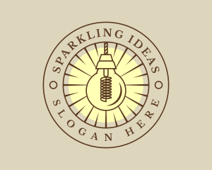 Electric Lightbulb Idea logo