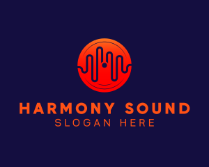 Disc Recording Sound Wave logo
