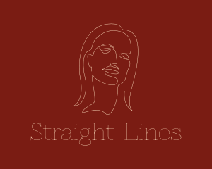 Dainty Woman Line Art logo design