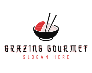 Sashimi Asian Restaurant logo design