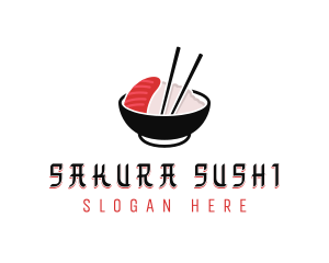 Sashimi Asian Restaurant logo design