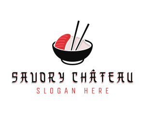 Sashimi Asian Restaurant logo design