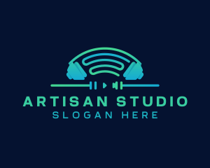 Headphone Music Studio logo design