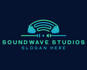 Headphone Music Studio logo design