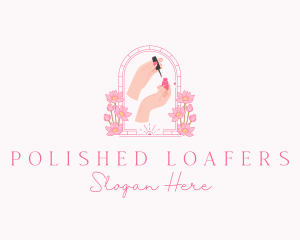 Floral Nail Salon logo design