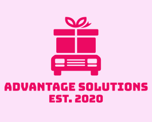 Delivery Gift Truck logo design