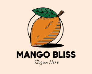 Rustic Mango Fruit logo design