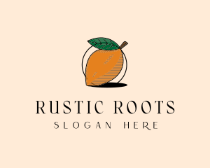 Rustic Mango Fruit logo design