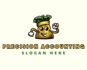 Accounting Money Sack logo design