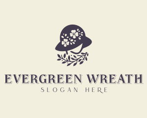 Boutique Flower Hat logo design