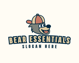 Happy Bear Cap logo design