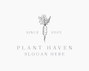 Radish Plant Farm logo design