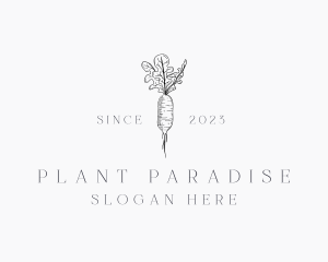 Radish Plant Farm logo design