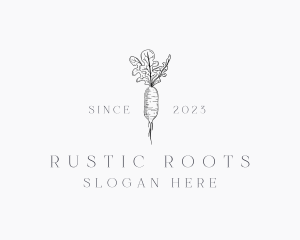 Radish Plant Farm logo design