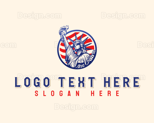 American Liberty Statue Logo