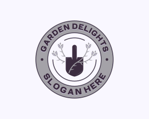 Landscaping Garden Shovel logo design