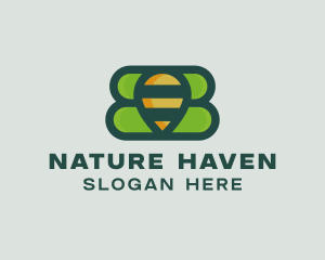 Nature Bee Hive logo design