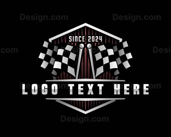 Checkerd Flag Racing Logo