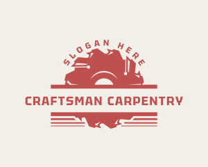 Saw Blade Carpentry logo design