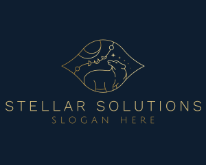 Bear Constellation Astrology logo design