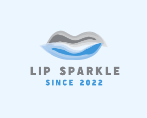 Beauty Lips Watercolor  logo design