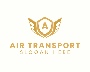 Elegant Crest Wings logo design