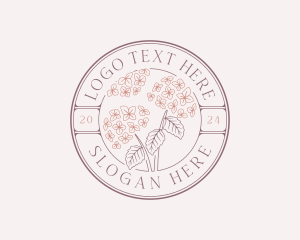 Flower Hydrangea Florist logo