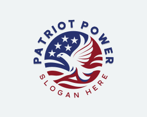 Patriotic USA Eagle logo