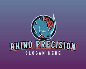 Rhino Gaming League logo design