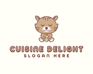 Burrito Kitten Catering logo design