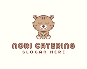 Burrito Kitten Catering logo design