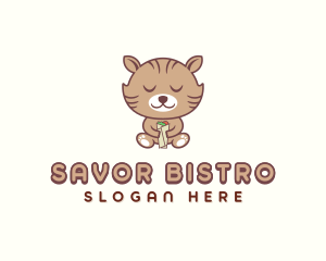 Burrito Kitten Catering logo design