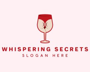 Wine Glass Bikini logo design