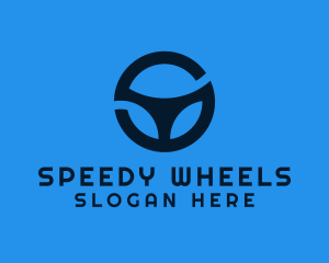 Letter S Steering Wheel logo design