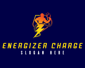 Human Lightning Voltage  logo design