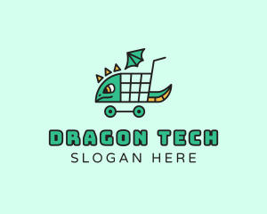 Dragon Cart Shopping logo design