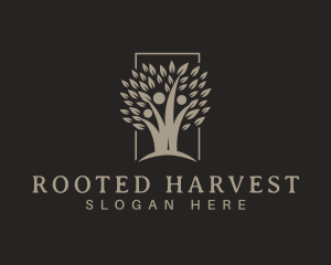 Human Tree Plant logo design