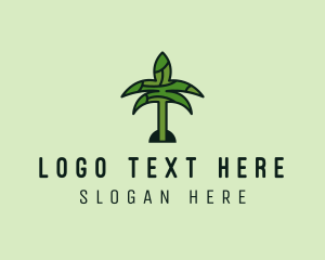 Arabic Palm Tree  Logo