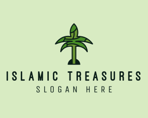 Arabic Palm Tree  logo design