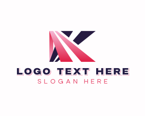 Creative Business Letter K logo