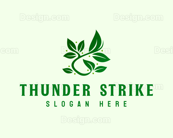 Vegan Nature Leaves Logo