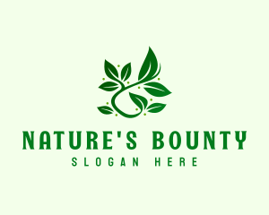 Vegan Nature Leaves logo design