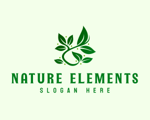 Vegan Nature Leaves logo design