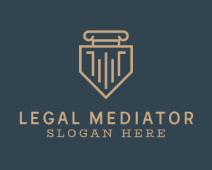 Pillar Shield Prosecutor logo design